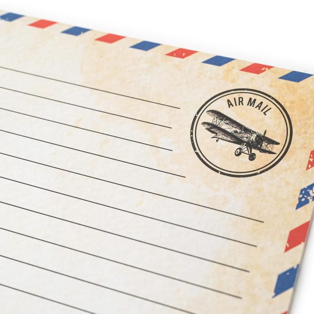 60 Pack Airmail Paper and Envelopes Set - Blue Writing Paper for Invitations, Love Letters, Letters to Troops, Christmas Letter - 8.5 x 11 Inch - Image 6